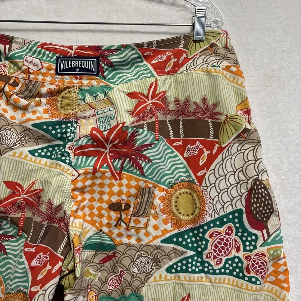 Vilebrequin Saint Tropez Turtle Beach Board Shorts Swim Beach Pool Men’s XXL